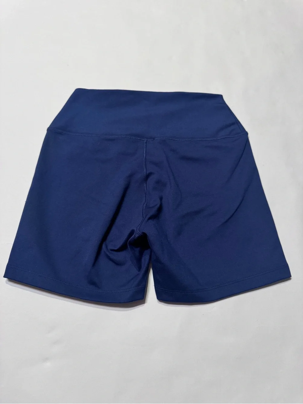 Nike Women's Navy Blue Biker Shorts Pull On Stretch Gym Training Activewear Med